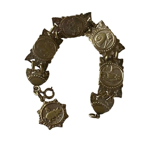 Sterling Silver Spanish Symbols artifacts historical bracelet - Picture 3 of 8